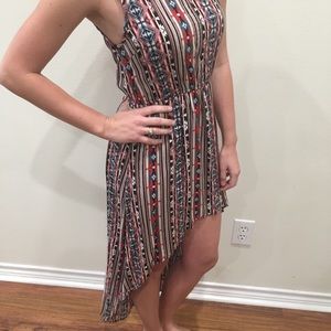Tribal Print Hi-Lo Dress. Size Small.